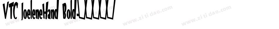 VTC JoeleneHand Bold字体转换